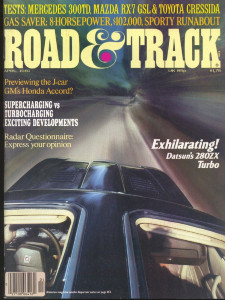 ROAD & TRACK 1981 APR - 280ZX TURBO, BUDWEISER 8-hp